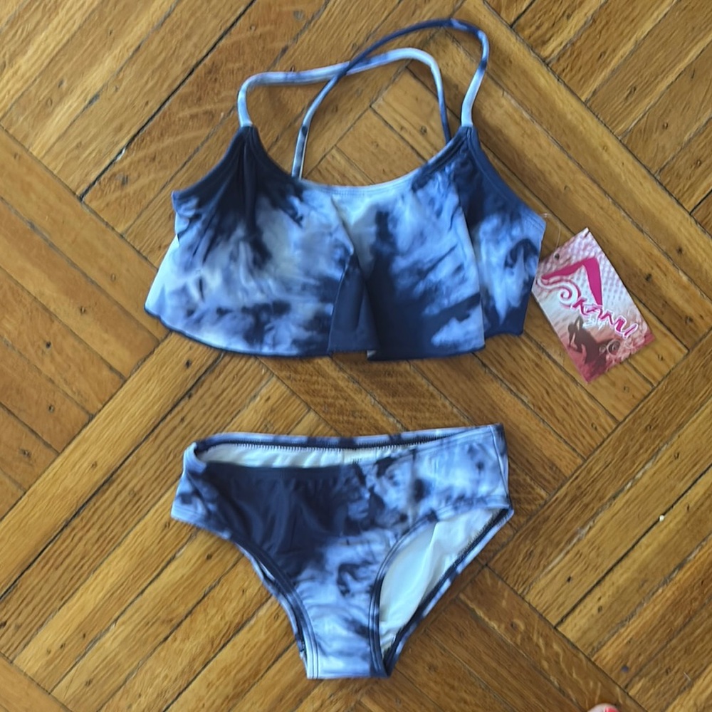 Kanu Surf Blue Tie-Dye Bikini Swim